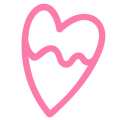 Doodle heart shape