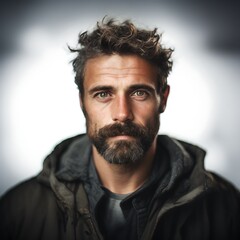 Obraz premium portrait of a German man isolated in white background