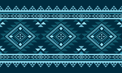 Navajo southwest geometric seamless pattern fabric colorful design for textile printing