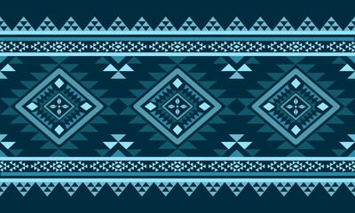 Navajo southwest geometric seamless pattern fabric colorful design for textile printing