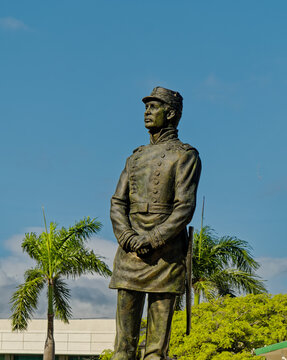 Statue of General Gregorio Luperon in Parque Central in Puerto P