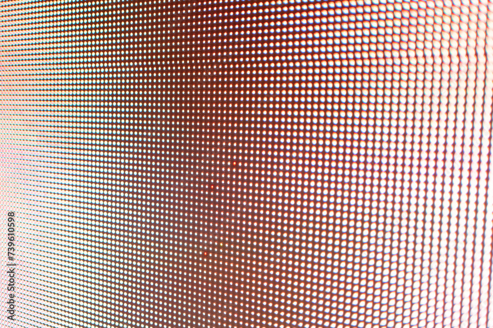Wall mural abstract light gradient texture displayed on an led screen with red color palette, creating visually