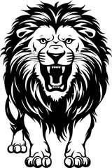 Handdrawn lion drawing 