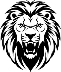 Handdrawn lion drawing 