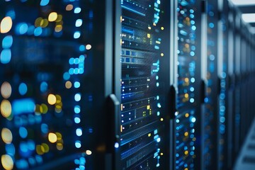 Naklejka premium Exploration of edge computing benefits Including improved real-time data processing and latency reduction