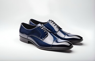 Modern  elegant shoes on white