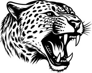 Handdrawn cheetah drawing 