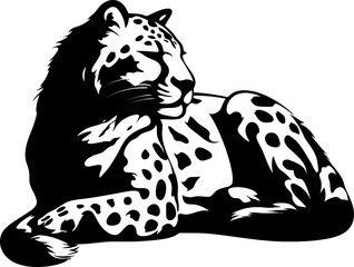 Handdrawn cheetah drawing 