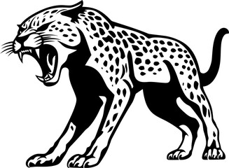 Handdrawn cheetah drawing 