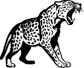 Handdrawn cheetah drawing 