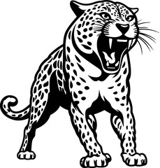 Handdrawn cheetah drawing 