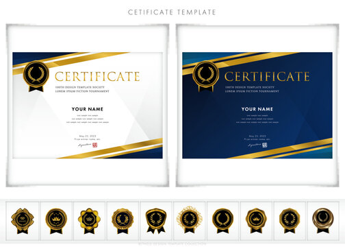 賞状１３３（横）certificate　award　表彰状　celebration