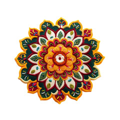 Diwali Rangoli flower petals ornament