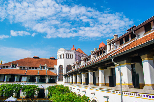 The colonial building of Lawang Sewu ("Thousand Doors") in Semarang, Central Java, Indonesia