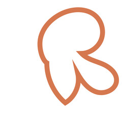 Colourful Abstract shapes outlines