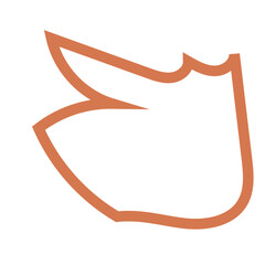 Colourful Abstract shapes outlines