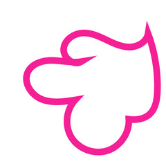 Colourful Abstract shapes outlines