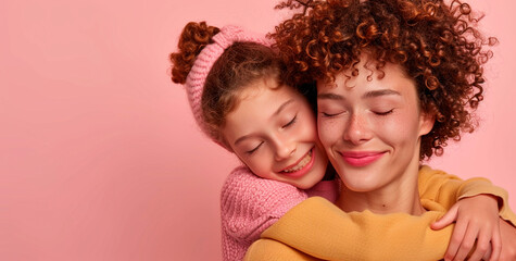 Loving Mother and Child Enjoying a Close Moment