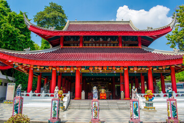 Fototapeta premium Sam Poo Kong is the oldest temple in Semarang, Indonesia. Also known as gedung batu temple. Originally estabilished by Chinese muslim explorer, known Laksamana Zheng He.