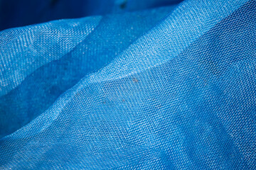 Blue net texture. Abstract background and texture for design and ideas.