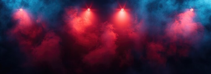 Abstract composition of light and smoke creating dark and atmospheric ambiance ideal for adding touch of mystery to creative projects