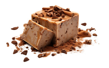Explore Espresso Fudge Fantasy in a Sole Isolated on Transparent Background PNG.