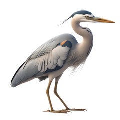 Heron Cartoon Character Illustration Art SVG Generative AI.
