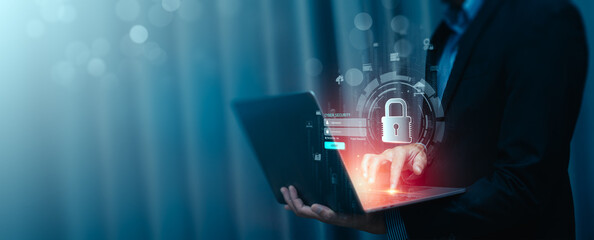 Business people, enhance your cyber security with cutting-edge solutions. Protect data, prevent...