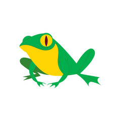 Frog Cartoon Style Illustration