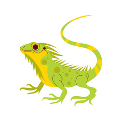 Lizard Cartoon Style Illustration