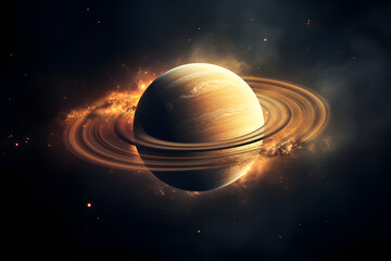Saturn in sppace, picture of saturn in space, planet with rings, ringged planet