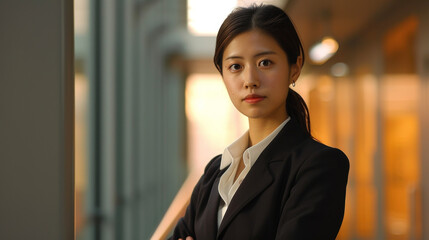 Background Working in a traditional corporate setting this outfit challenges gender norms and exudes confidence and power.