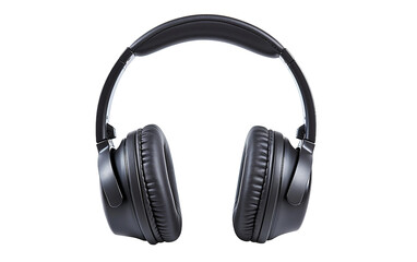 Single Pair of Headphones Isolated on Transparent Background PNG.
