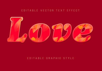 Love Editable Text Effect