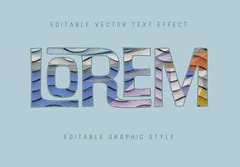 Lorem Editable Text Effect