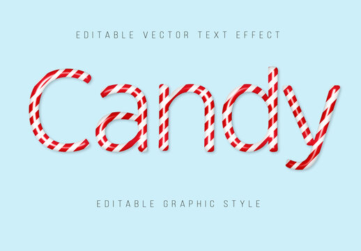 Candy Editable Text Effect