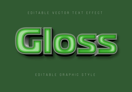 Gloss Editable Text Effect