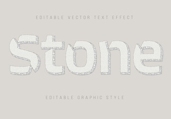 Stone Editable Text Effect