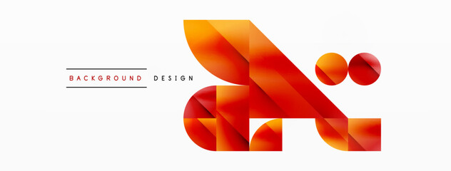 Vector background. Minimalist geometric backdrop adorned with circles and shapes. Abstract art inviting creativity for digital designs, presentations, website banners, social media posts