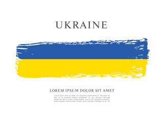 flag of Ukraine vector illustration