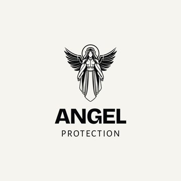 angel logo vector good use beauty salon