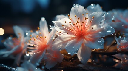 Fototapeta premium A Close-Up of Elegant White Flowers in Bloom