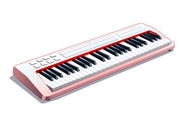 Keyboard with white background, keyboard