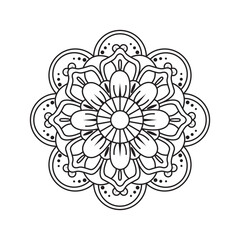 Mandala Vector Design on White Background