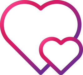 love gradientstyle  icon