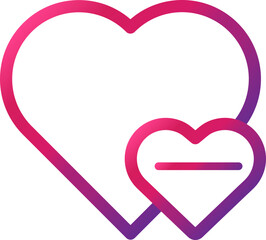 love gradientstyle  icon