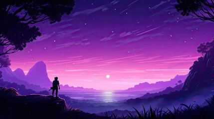 Jewel Tones Ink Dots: Jungle Silhouette Gemstone Shades