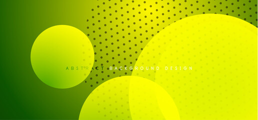 Abstract tech circles vector background, technology digital bubbles