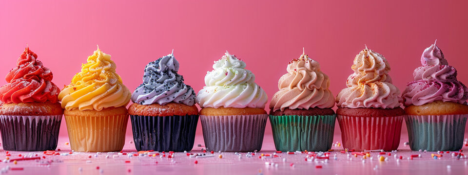 colorful and delicious cup cookies