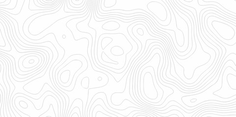 The stylized height of the topographic map in contour, lines. Topography and geography map grid abstract backdrop. creative cartography illustration. Black and white landscape geographic pattern. - obrazy, fototapety, plakaty